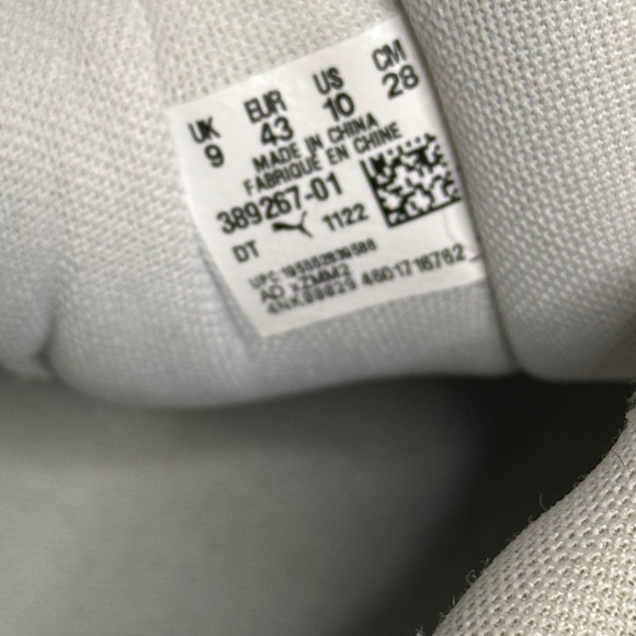 Puma 180 Vapor Grey Navy Sneakers Size M10/W11.5 Y2K Skate Style - Picture 10 of 13